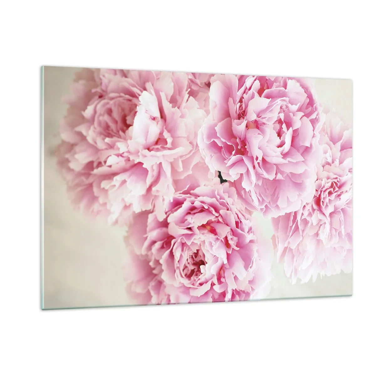 Billede på glas - I lyserød glamour - 120x80 cm