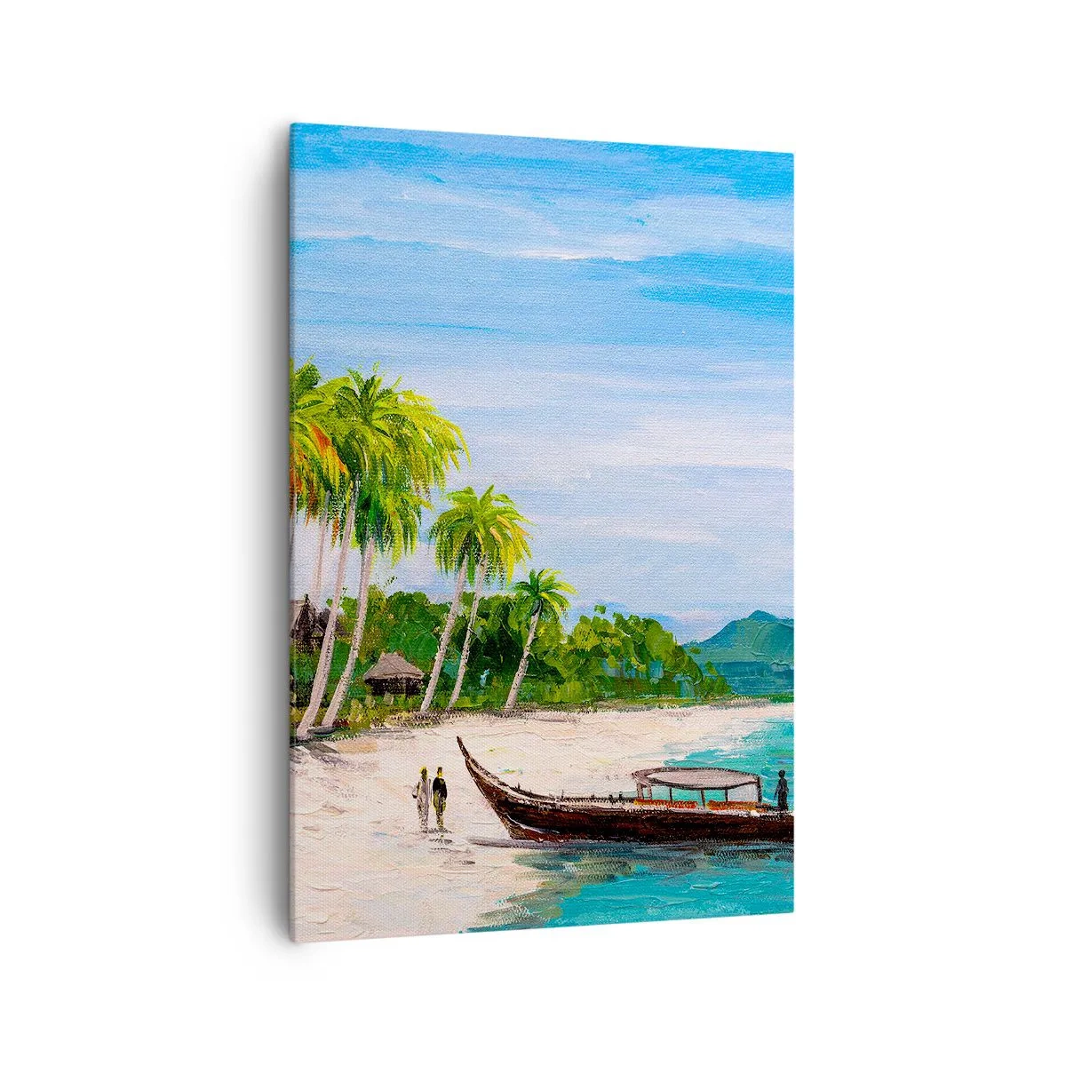 Lærredstryk - Billede på lærred - En eksotisk drøm - 70x100 cm