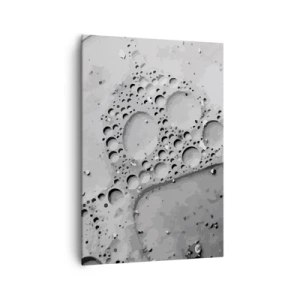 Lærredstryk - Billede på lærred - Opskummet spor - 70x100 cm