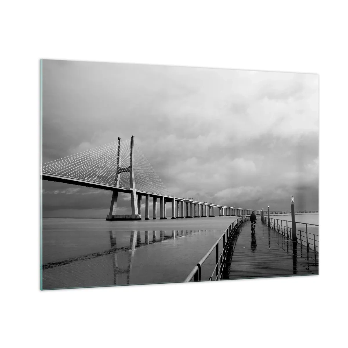 Billede på glas - Til hver, hvad han fortjener - 100x70 cm