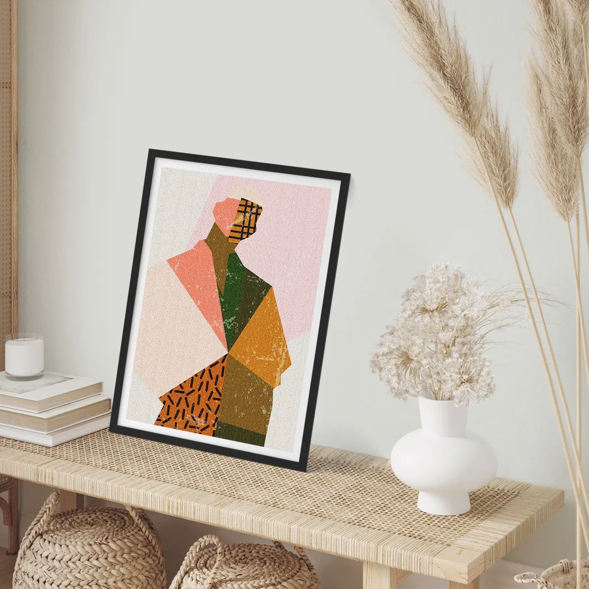 Plakat i sort ramme - Mennesket - et komplekst væsen - 40x50 cm