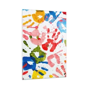 Billede på glas - Følg sporene - 50x70 cm