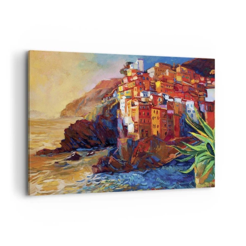 Lærredstryk - Billede på lærred - Italiensk atmosfære - 100x70 cm