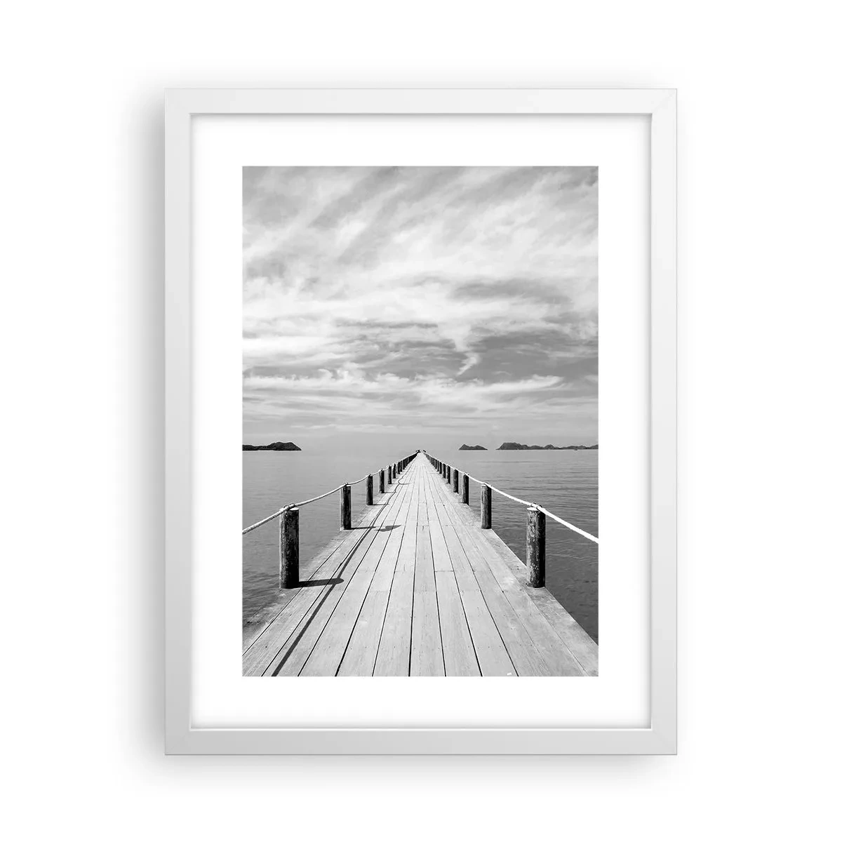 Plakat i hvid ramme - Eller måske en rejse... - 30x40 cm