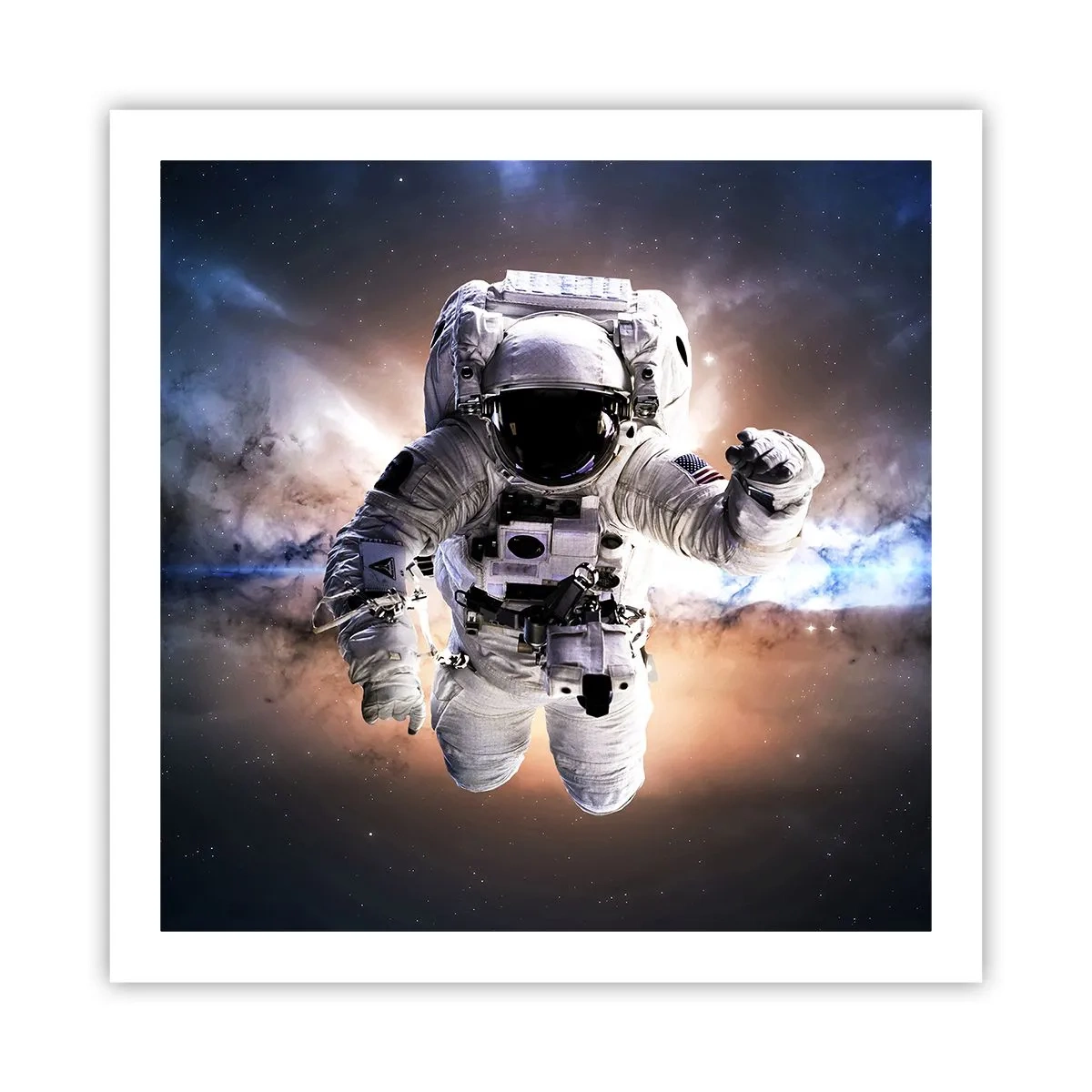 Plakat - Hilsner fra det ydre rum - 60x60 cm