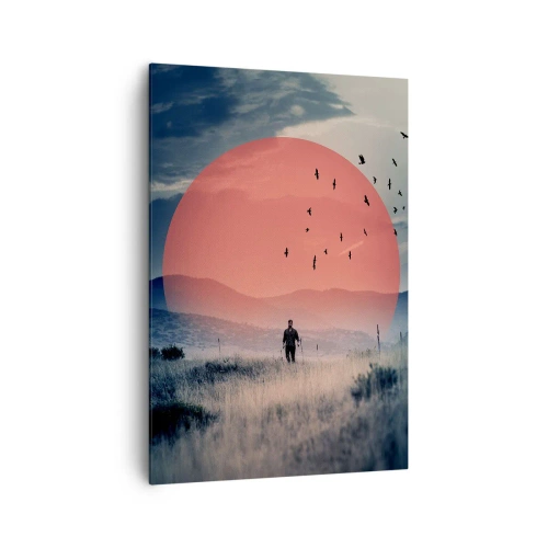 Lærredstryk - Billede på lærred - I sine elementer - 70x100 cm