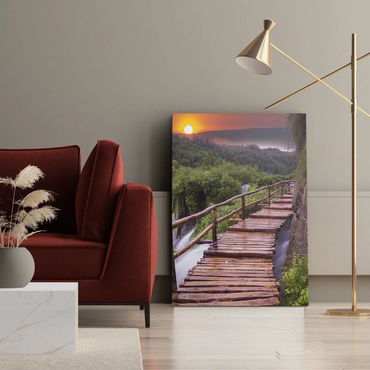 Lærredstryk - Billede på lærred - En utrolig skønhed - 50x70 cm