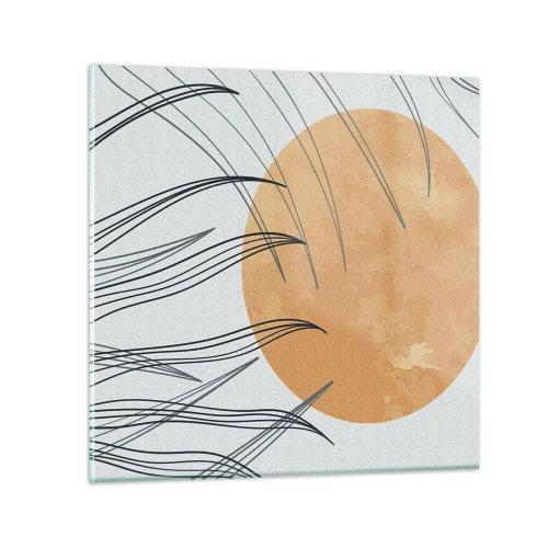 Billede på glas - Altid mod solen - 30x30 cm