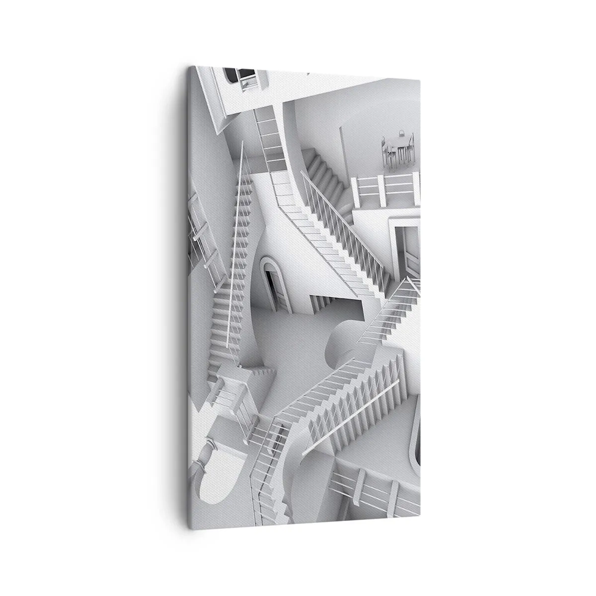 Lærredstryk - Billede på lærred - Rummets paradokser - 45x80 cm