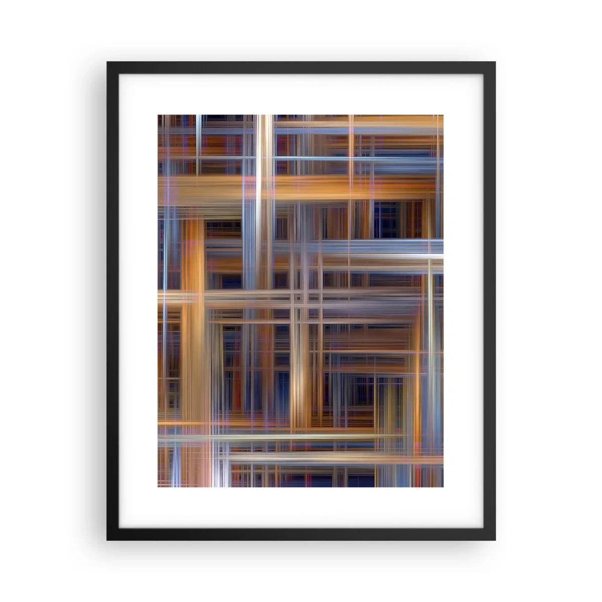 Plakat i sort ramme - Vævet af lys - 40x50 cm
