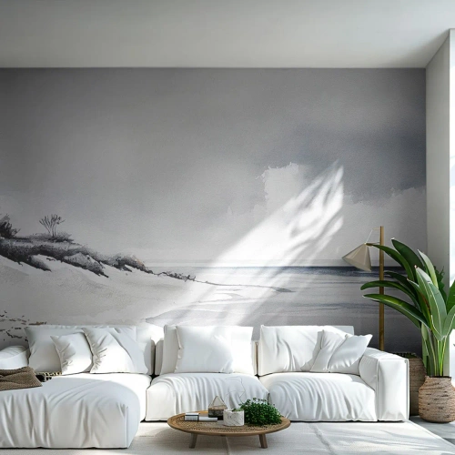 Fototapet Selvklæbende Deluxe Sticker - Altid sammen - Klitter, Strand, Ocean - 500x350 cm