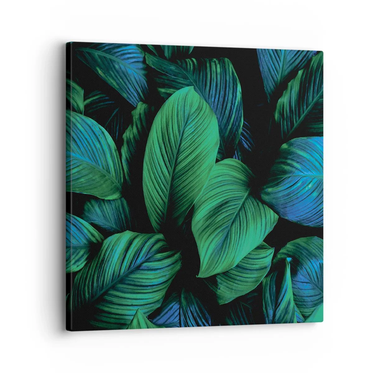 Lærredstryk - Billede på lærred - I den grønne flok - 30x30 cm