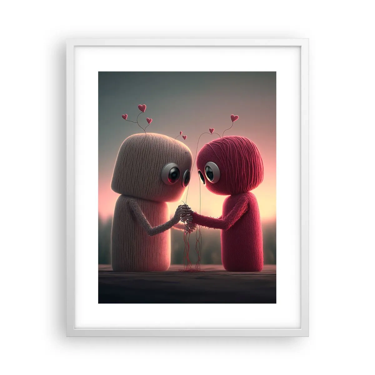 Plakat i hvid ramme - Alle har lov til at elske - 40x50 cm