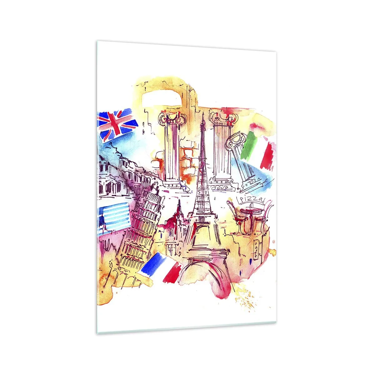 Billede på glas - Europaturné - 70x100 cm