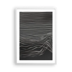 Plakat i hvid ramme - Rytme og accent - 50x70 cm