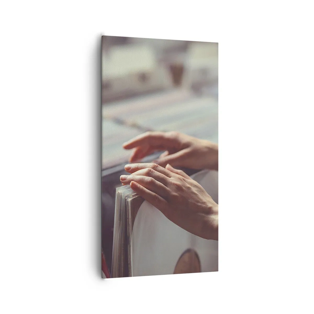 Lærredstryk - Billede på lærred - På jagt efter følelser - 65x120 cm