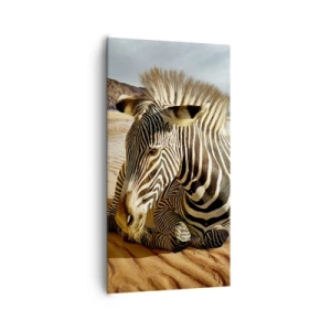 Lærredstryk - Billede på lærred - Vi passer sammen - 65x120 cm