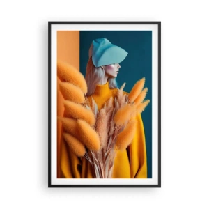 Plakat i sort ramme - Fluffy portræt - 61x91 cm