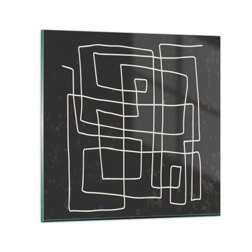 Billede på glas - Ikke helt så enkel - 70x70 cm