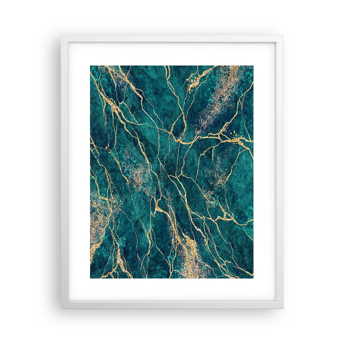 Plakat i hvid ramme - Guldåre - 40x50 cm