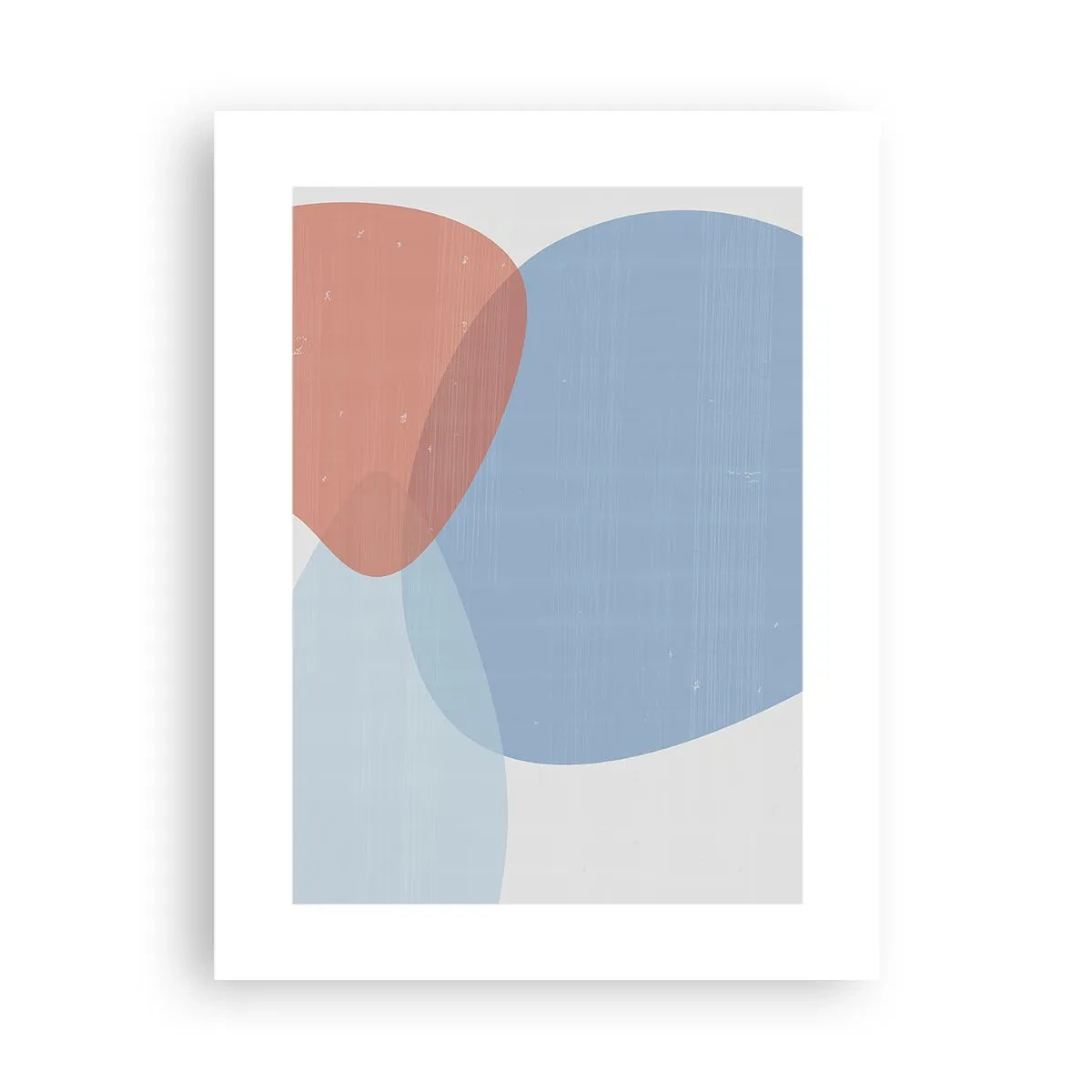 Plakat - Pastelfarvede relationer - 30x40 cm