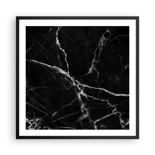 Plakat i sort ramme - Stenens hemmelige liv - 60x60 cm