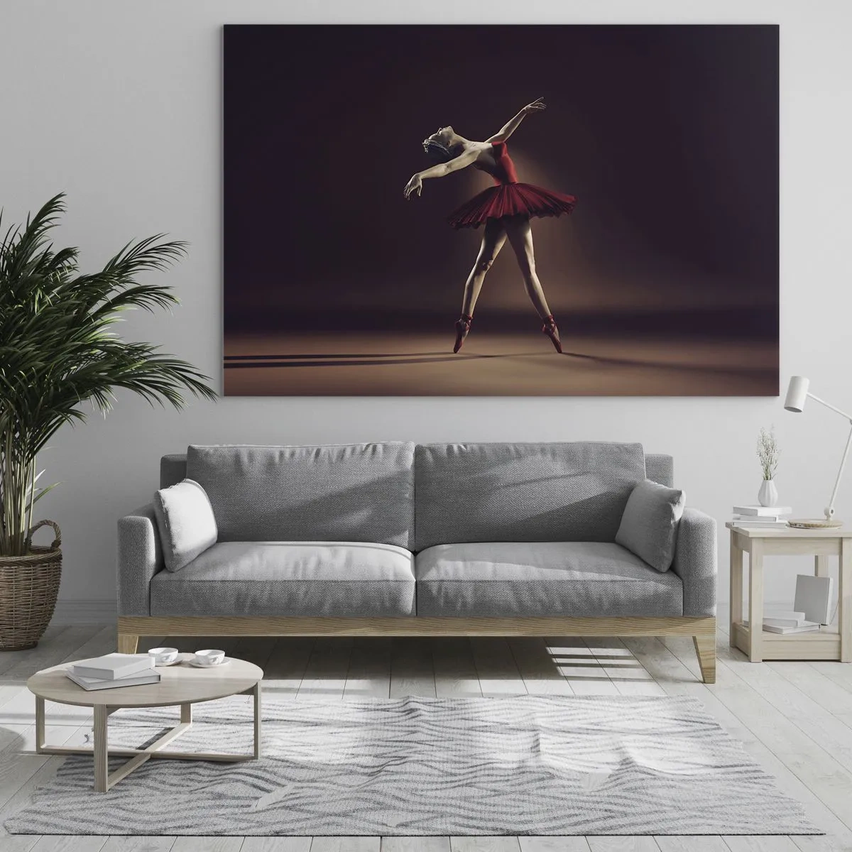 Billede på glas - Prima ballerina - 100x70 cm