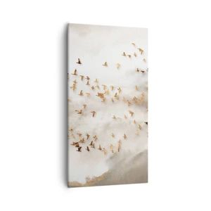 Lærredstryk - Billede på lærred - Det er på tide... - 55x100 cm