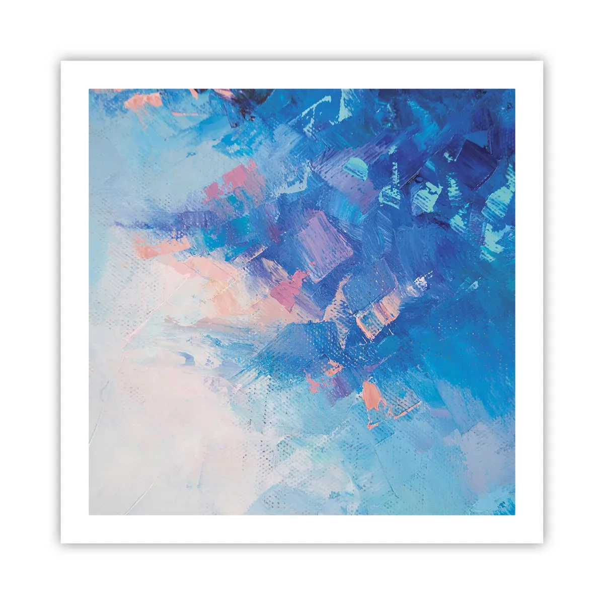 Plakat - Vinter abstraktion - 60x60 cm