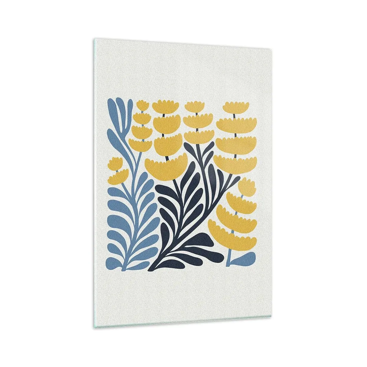 Billede på glas - Solrig seng - 80x120 cm