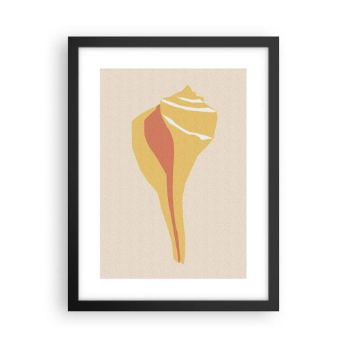 Plakat i sort ramme - Organisk abstraktion - vækst - 30x40 cm