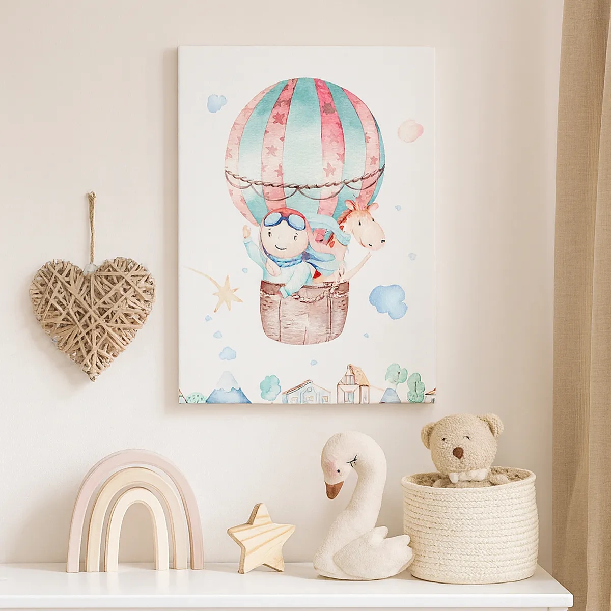 Lærredstryk - Billede på lærred - Vi er snart tilbage! - 50x70 cm