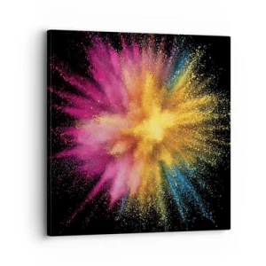 Lærredstryk - Billede på lærred - Farvernes fødsel  - 30x30 cm