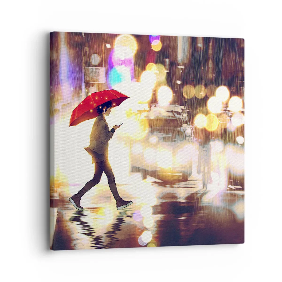 Lærredstryk - Billede på lærred - Alligevel solrigt - 30x30 cm