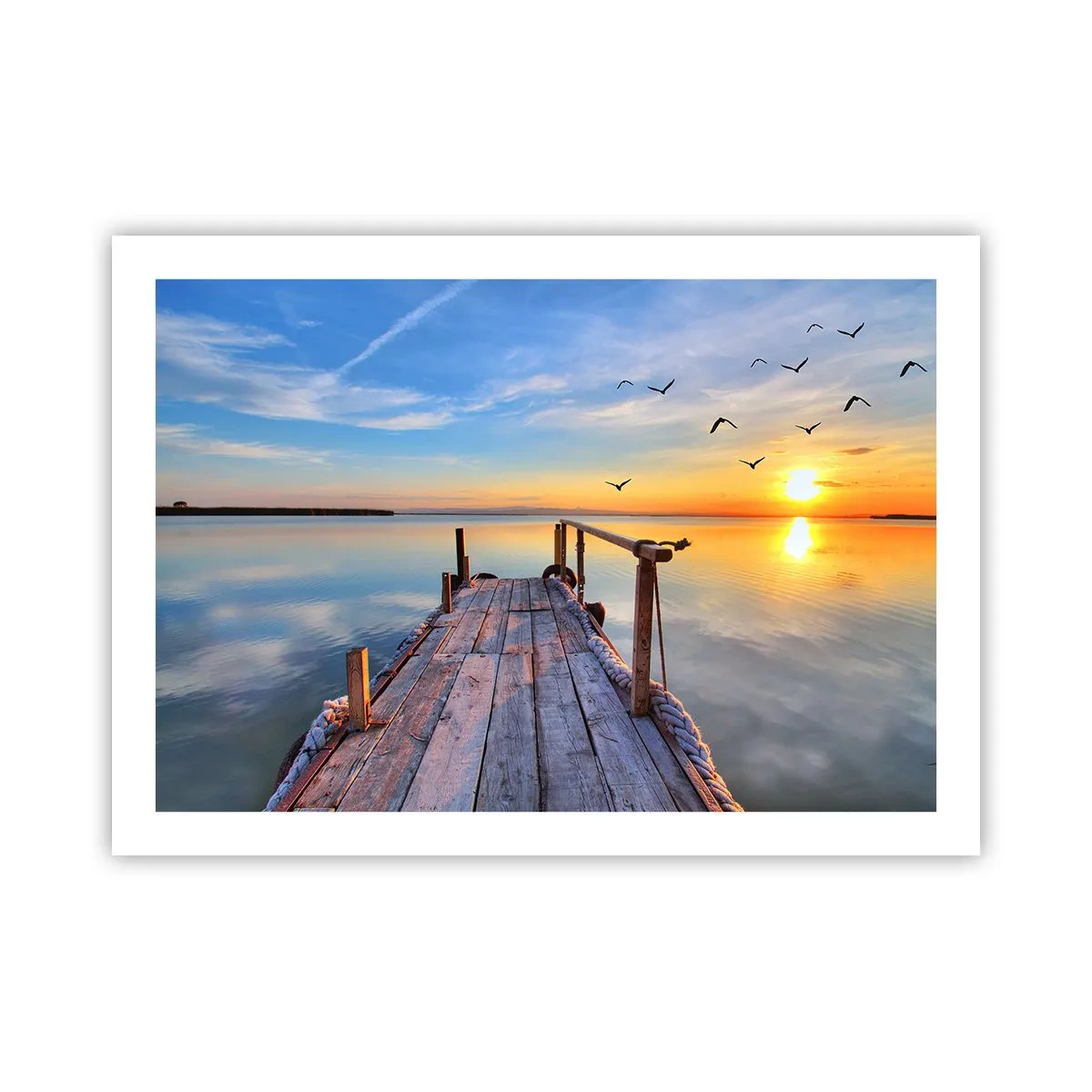 Plakat - Går fremad mod solen - 70x50 cm