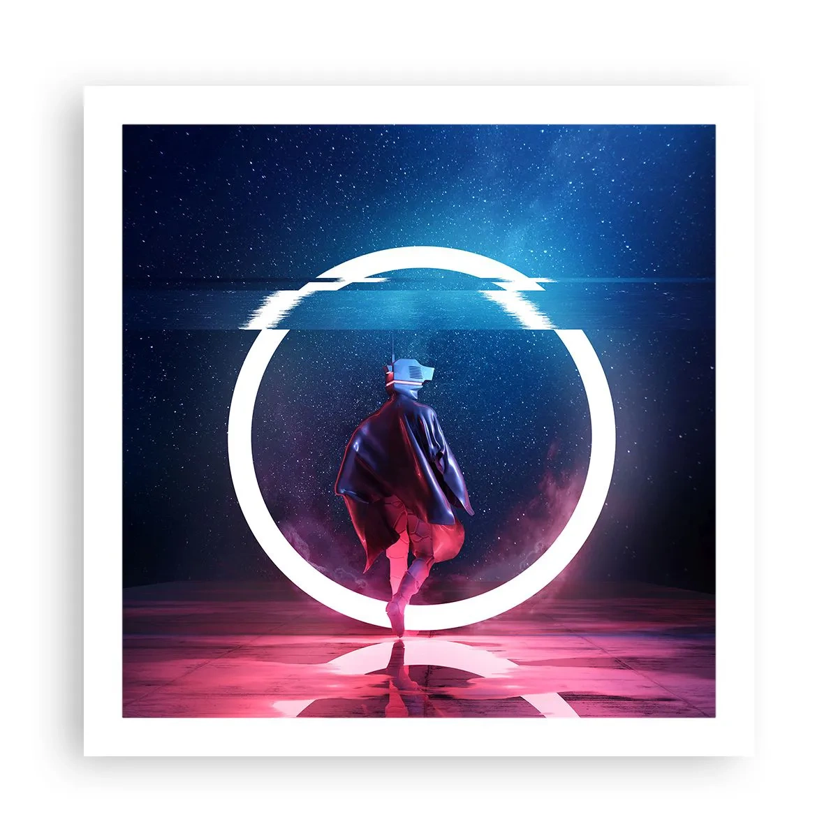 Plakat - Mellem verdener - 60x60 cm