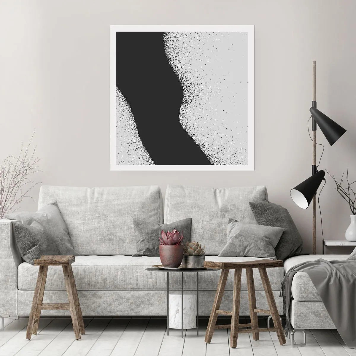 Plakat - Flydende balance - 30x30 cm