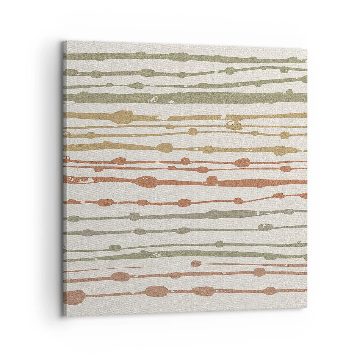 Lærredstryk - Billede på lærred - Musikalsk farvenotation - 60x60 cm