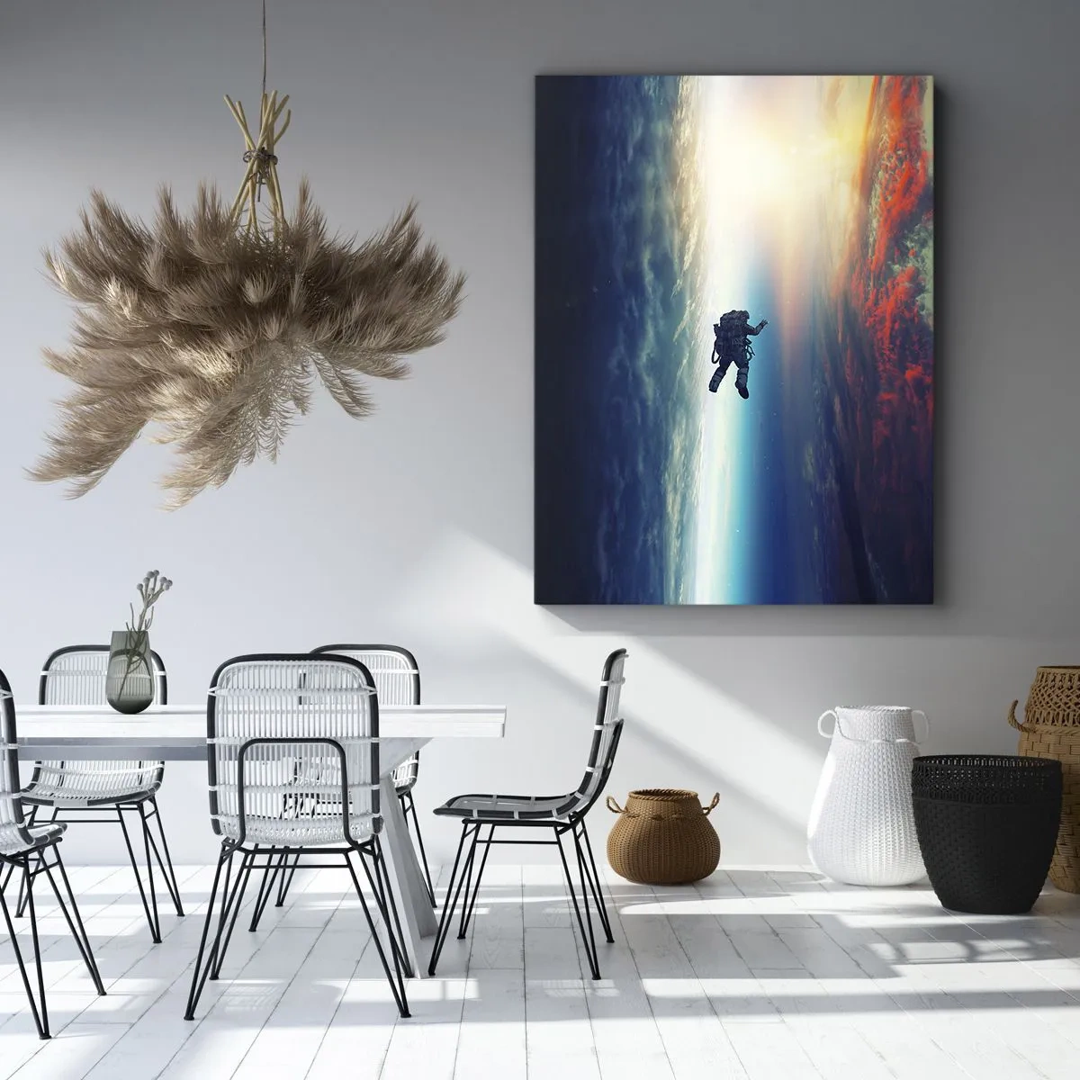 Lærredstryk - Billede på lærred - Over for universet - 50x70 cm