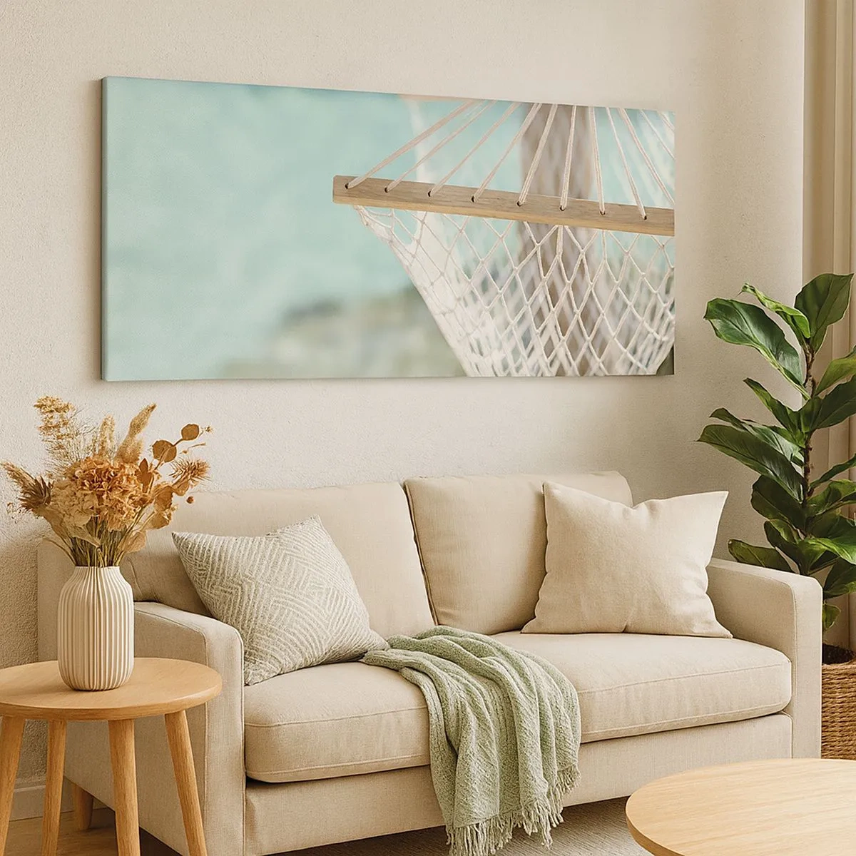 Lærredstryk - Billede på lærred - Tid til afslapning - 100x40 cm