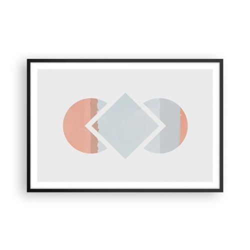 Plakat i sort ramme - Situationen er klar - 91x61 cm