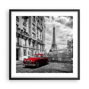 Plakat i sort ramme - Rovdyr i byen - 50x50 cm