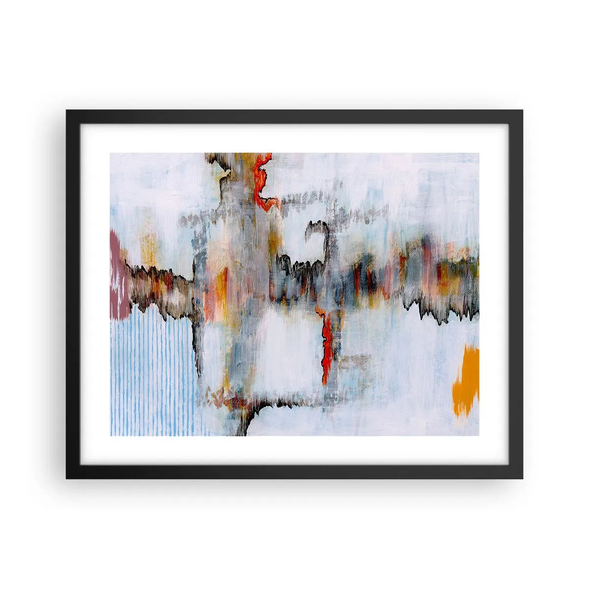 Plakat i sort ramme - En pind på vandet - 50x40 cm