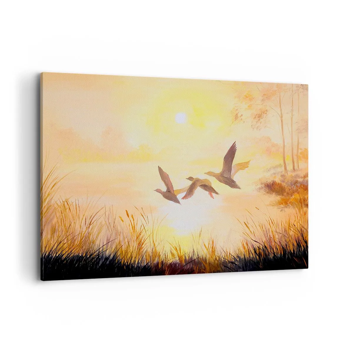 Lærredstryk - Billede på lærred - Starten på en lang rejse - 120x80 cm