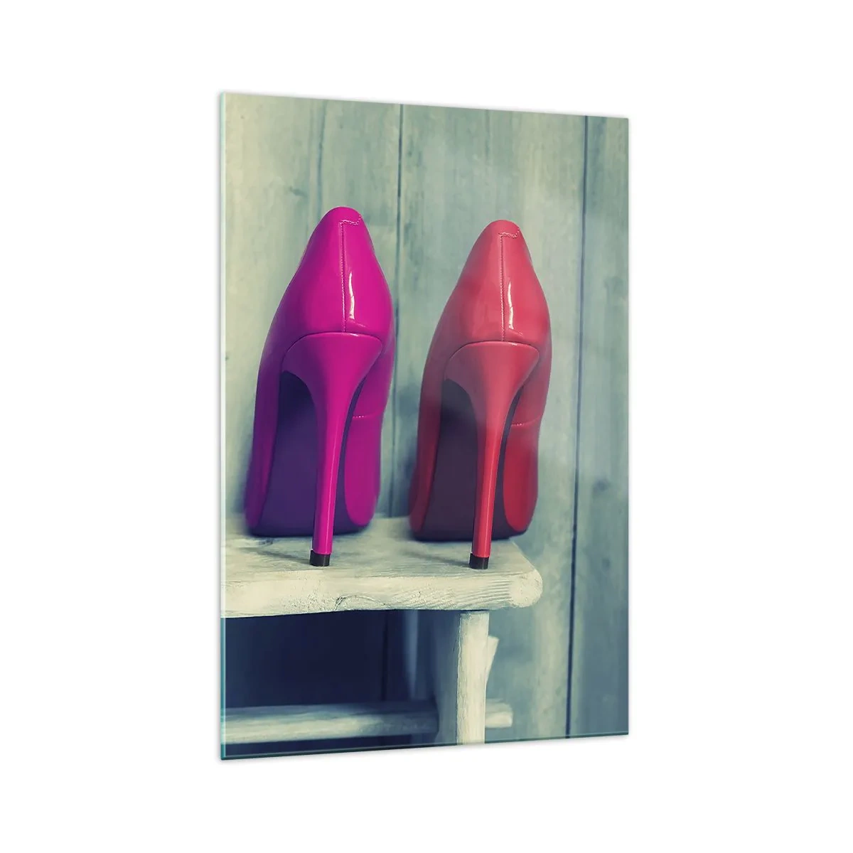 Billede på glas - Gå på en regnbue - 70x100 cm