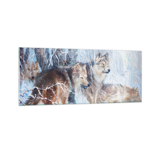 Billede på glas - OBS! På vej... - 100x40 cm