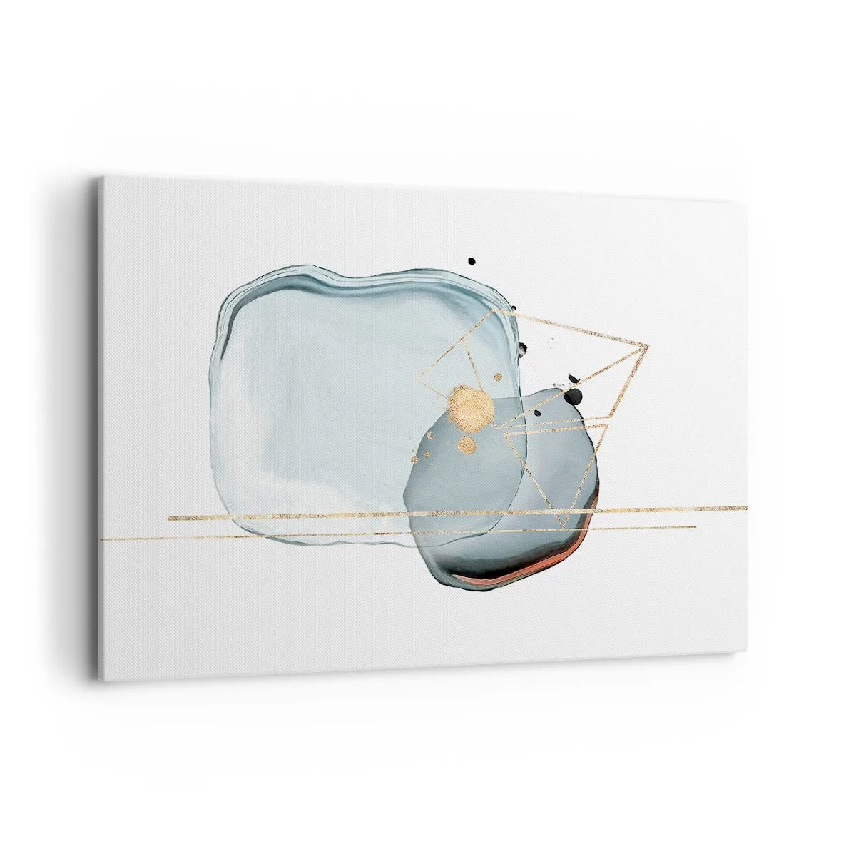 Lærredstryk - Billede på lærred - En undersøgelse af dråber - 100x70 cm