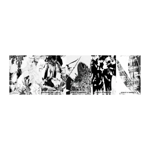 Prøve Fototapet Selvklæbende Deluxe Sticker - Efterår i det negative - Abstraktion, Blomster, Grafik - 100x30 cm