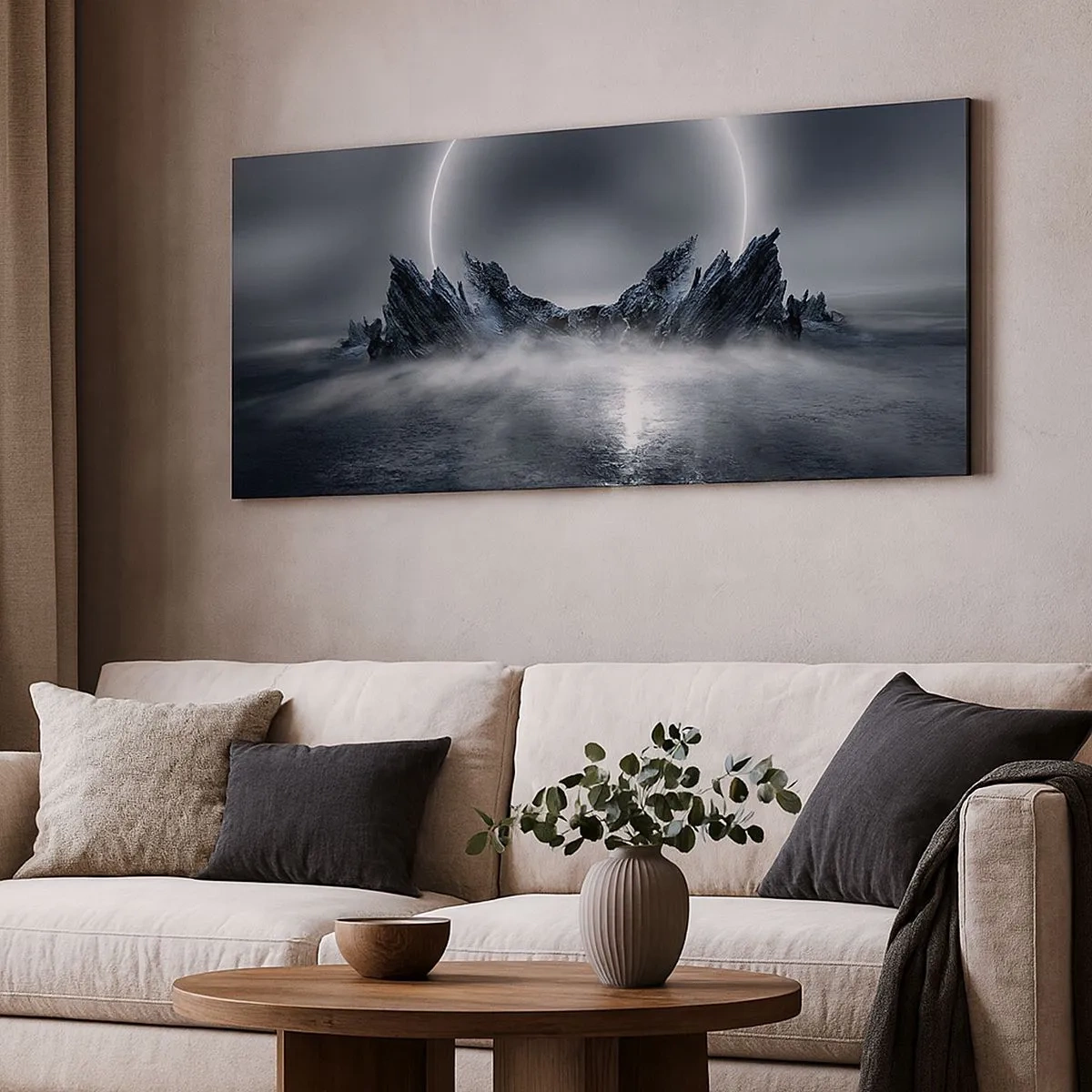 Lærredstryk - Billede på lærred - En finale på en historie - 100x40 cm