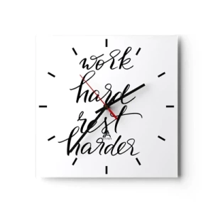 Vægur, Uret - Balance i livet - 30x30 cm